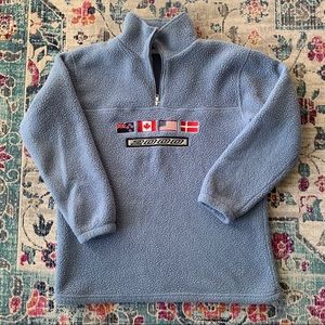 Vintage Y2K Sherpa Quarter-Zip Pullover